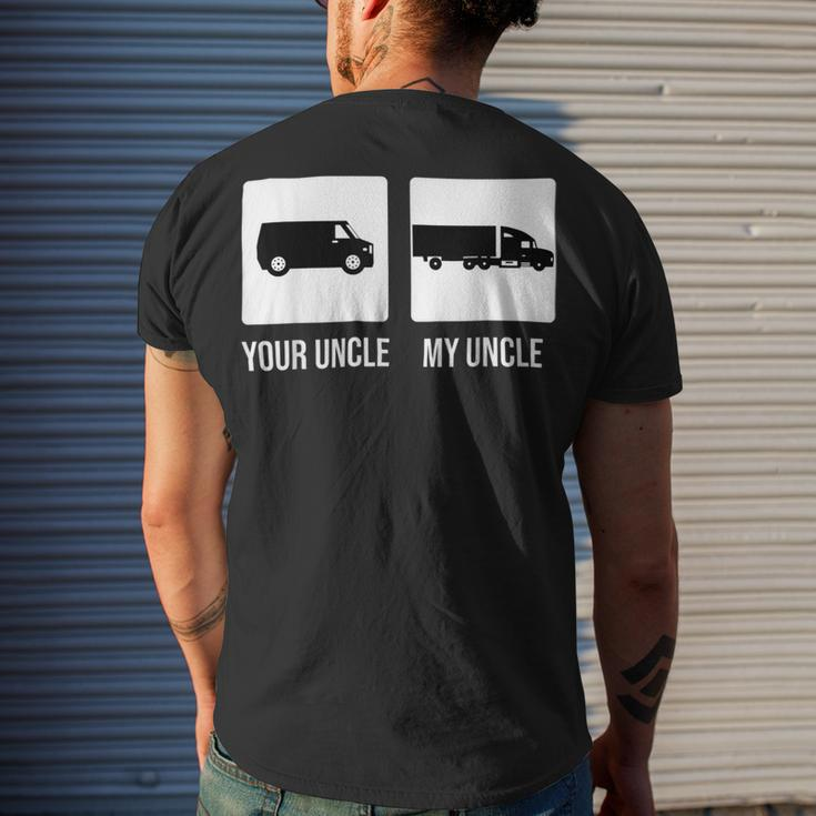 Trucker Trucker Uncle Truck Driver Trucking Trucks Men's T-shirt Back Print Gifts for Him