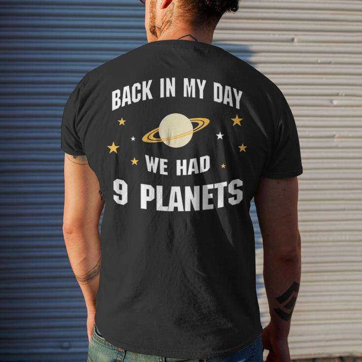 We Had 9 Planets Men's Crewneck Short Sleeve Back Print T-shirt Gifts for Him