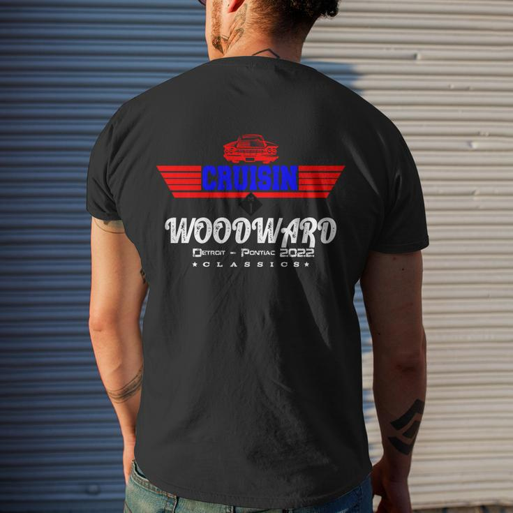 Woodward Cruise Flight Retro 2022 Car Cruise Men's T-shirt Back Print Gifts for Him