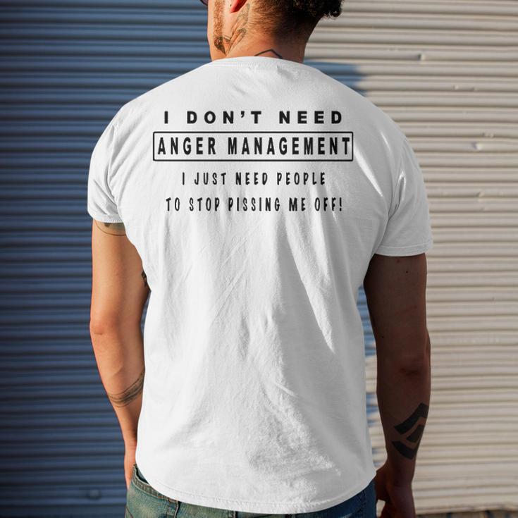 Anger Management V2 Men's Crewneck Short Sleeve Back Print T-shirt ...
