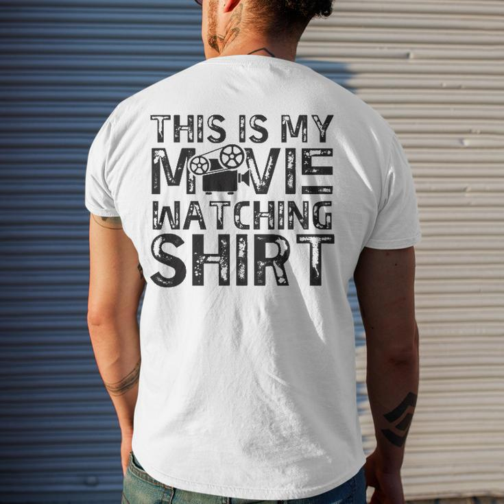 This Is My Movie Watching Family Moving Night Men's Back Print T-shirt Gifts for Him