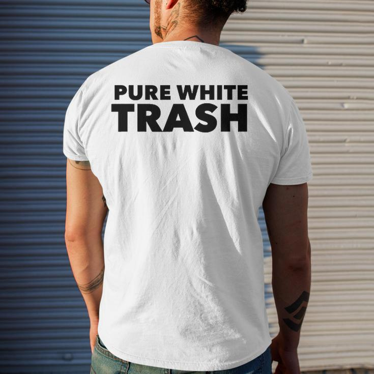 Pure White Trash Redneck Men's Back Print T-shirt Gifts for Him