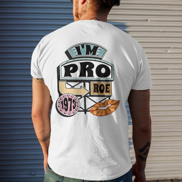 Reproductive Rights Pro Roe Pro Choice Mind Your Own Uterus Retro Men's Back Print T-shirt Gifts for Him