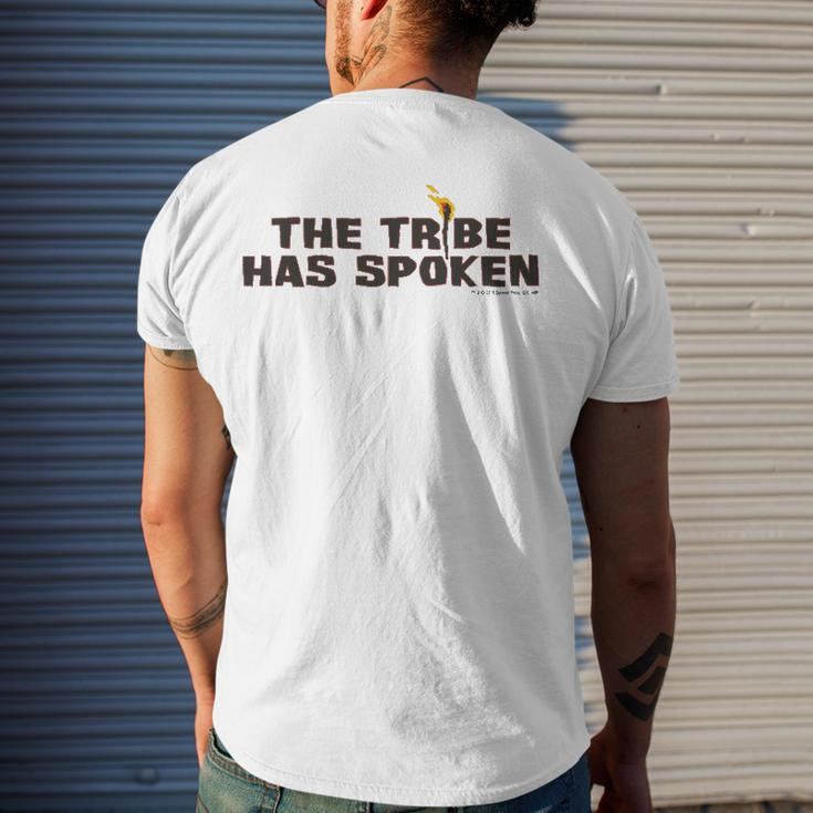 Survivor Island Torch The Tribe Has Spoken Men's Back Print T-shirt Gifts for Him