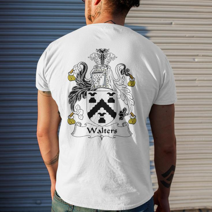 Walters Coat Of Arms &8211 Family Crest Men's Back Print T-shirt Gifts for Him