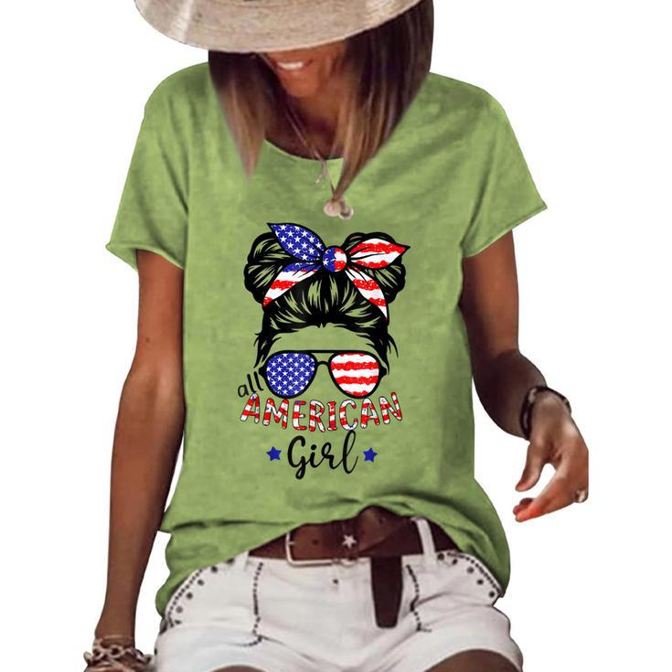 All American Girls 4Th Of July All American Girls Women's Loose T-shirt