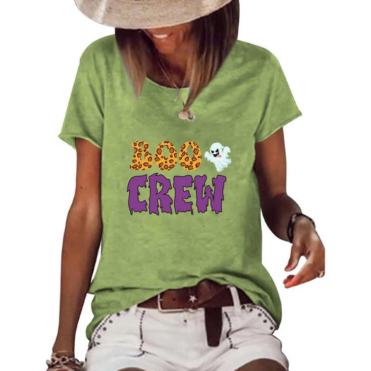 Halloween Boo Crew Cute Boo Women's Loose T-shirt