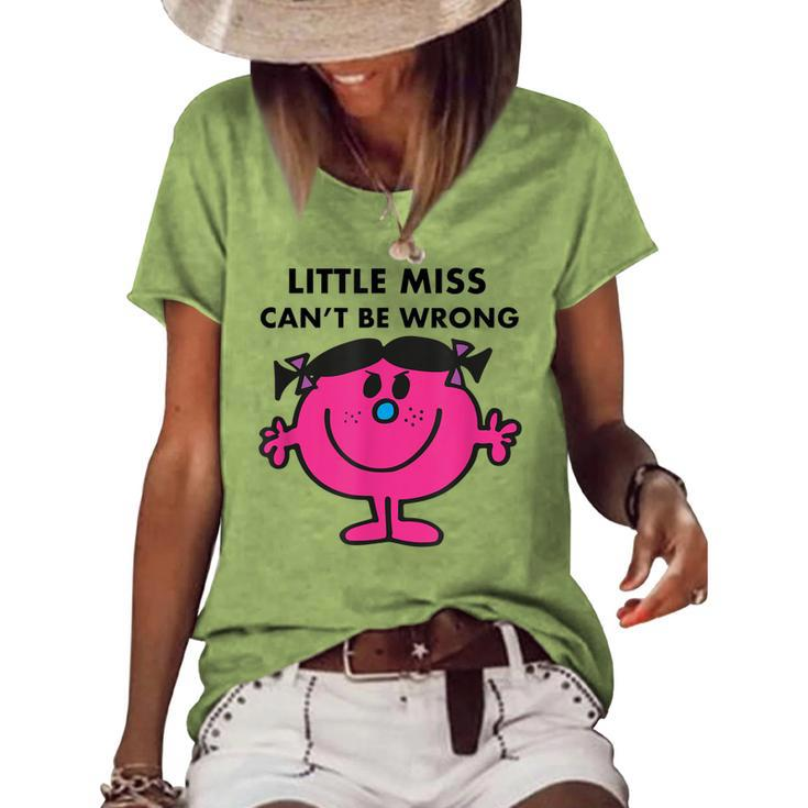 Little Miss Cant Be Wrong  Women's Short Sleeve Loose T-shirt