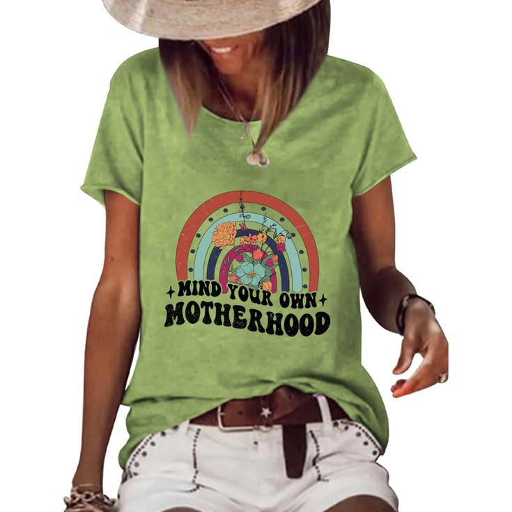Mind Tour Own Motherhood Vintage Boho Women's Loose T-shirt