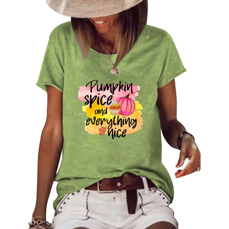 Pumpkin Spice And Everything Spice Fall Women's Loose T-shirt