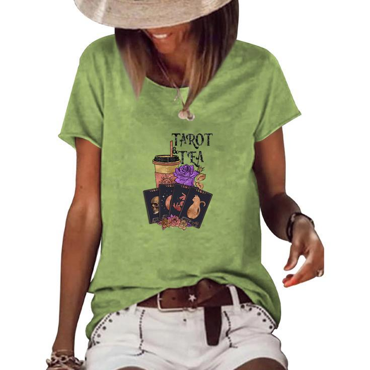 Tarrot Card Tarot _ Tea Special For You Women's Loose T-shirt