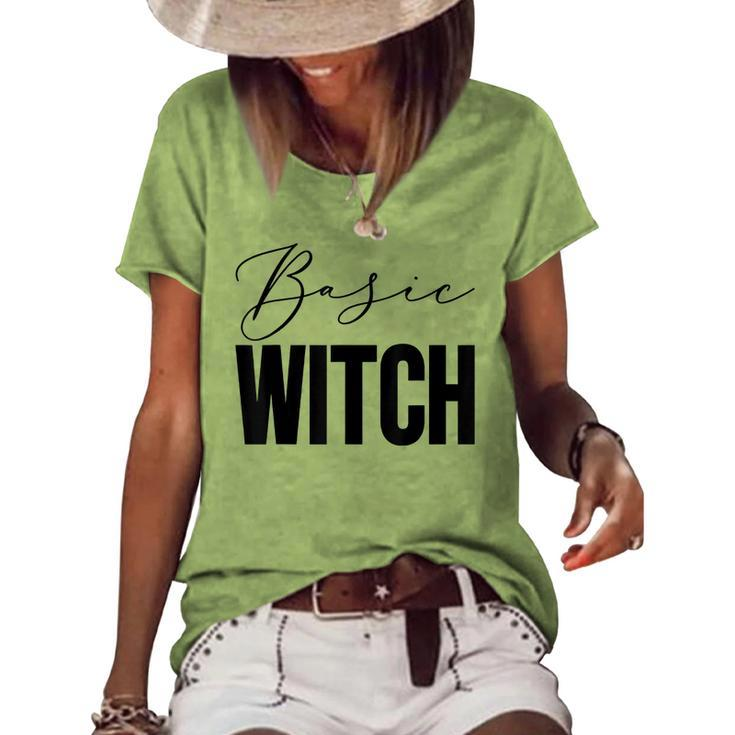 Basic Witch Costume Halloween Women's Loose T-shirt