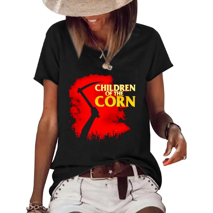 Children Of The Corn Halloween Costume Women's Short Sleeve Loose T-shirt