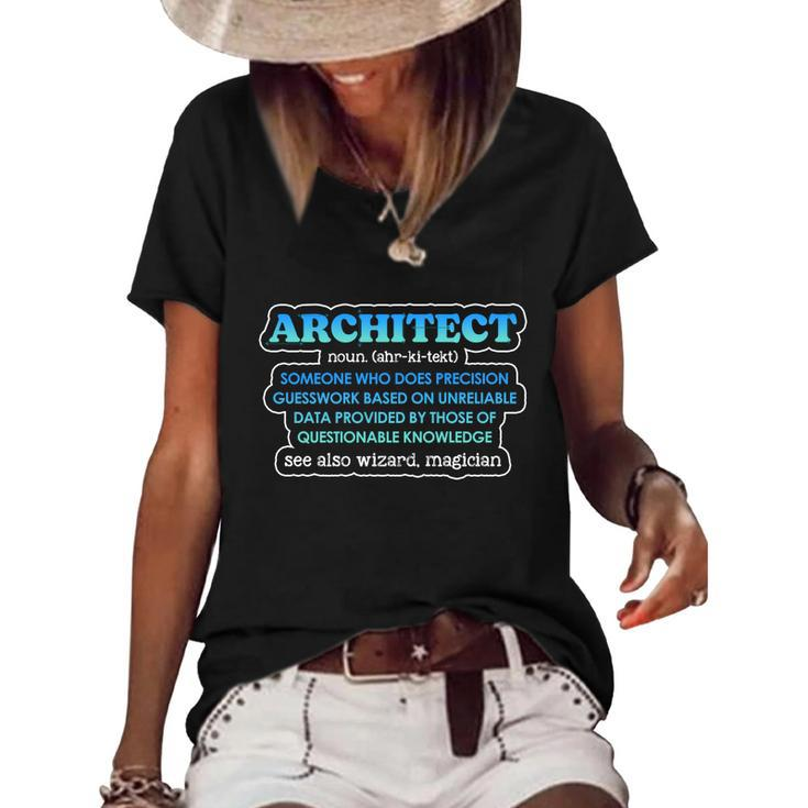 Architect Designer Draw Design Structure Planner Architect Cute Gift Graphic Design Printed Casual Daily Basic Women's Short Sleeve Loose T-shirt