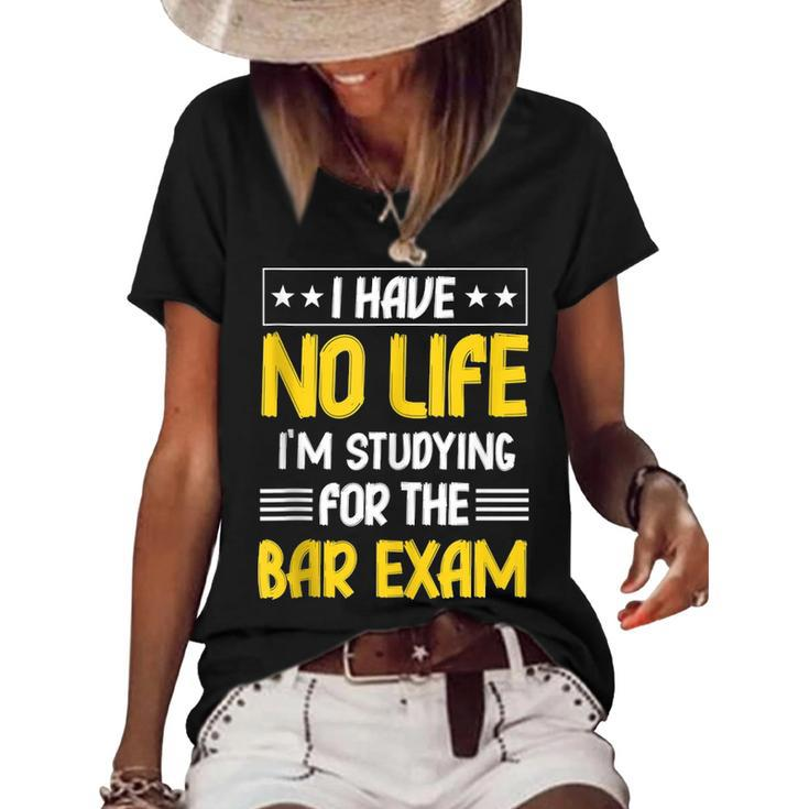 Bar Exam  Funny Law School Graduate Graduation Gifts  Women's Short Sleeve Loose T-shirt