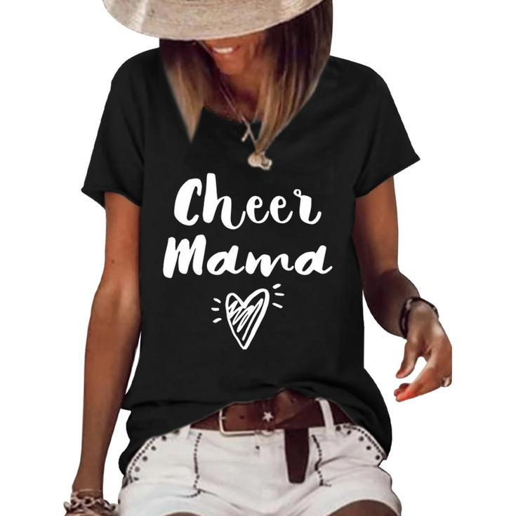 Cheerleader Mom Gifts- Womens Cheer Team Mother- Cheer Mom Pullover Women's Short Sleeve Loose T-shirt