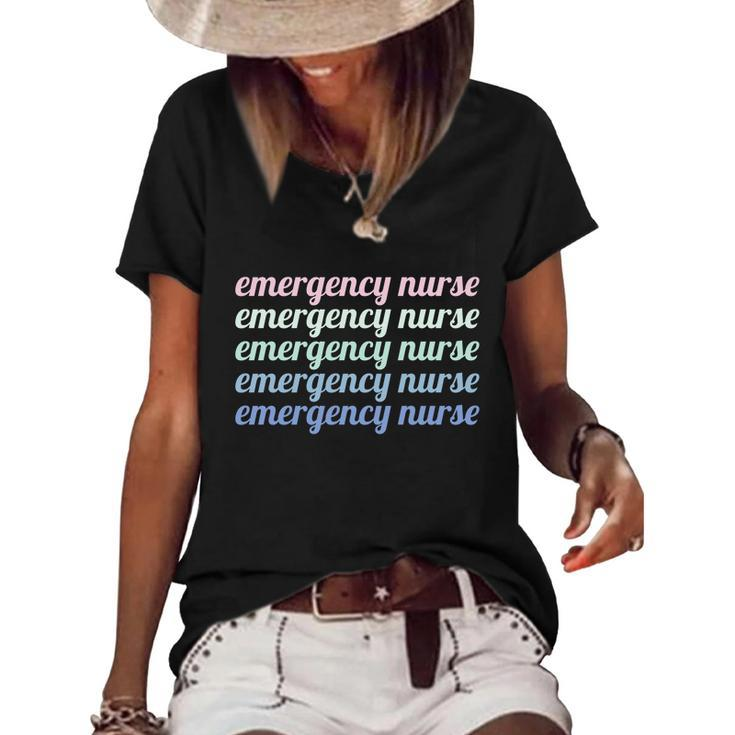 Emergency Nurse Gift Women's Short Sleeve Loose T-shirt