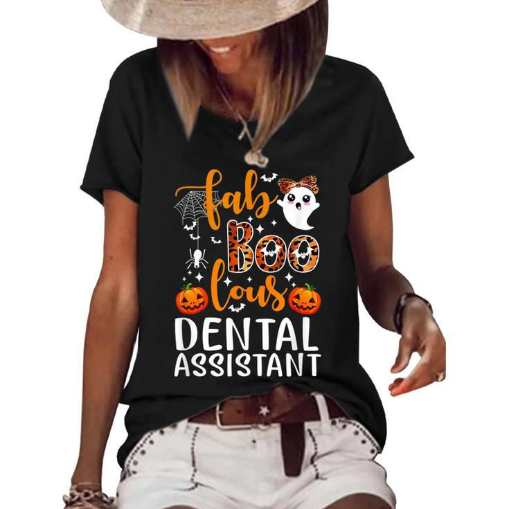 Faboolous Dental Assistant Funny Dental Assistant Halloween  Women's Short Sleeve Loose T-shirt