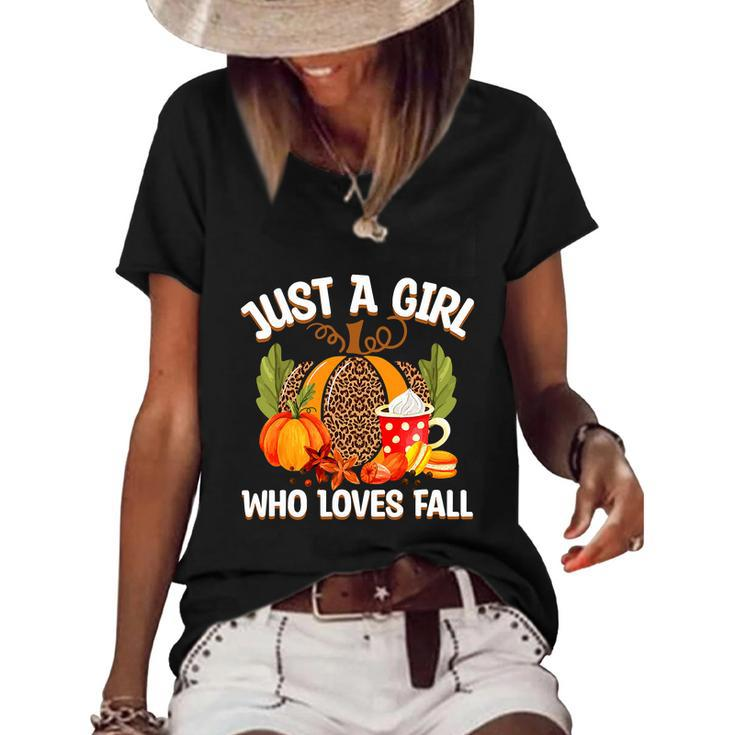 Fall Plaid Leopard Pumpkin Autumn Funny Thanksgiving Graphic Design Printed Casual Daily Basic Women's Short Sleeve Loose T-shirt