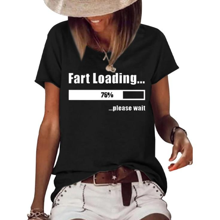 Fart Loading V3 Women's Short Sleeve Loose T-shirt