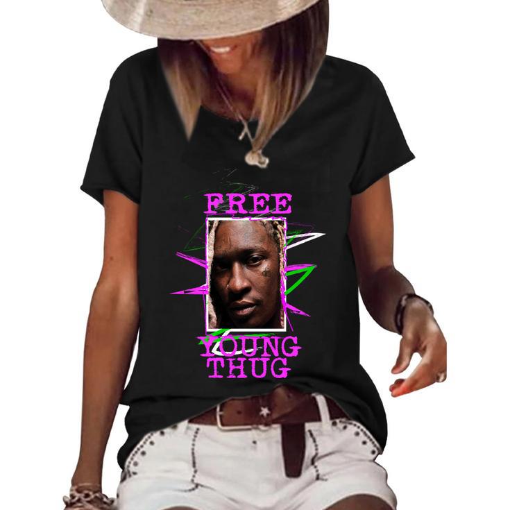 Free Young Thug Women's Short Sleeve Loose T-shirt