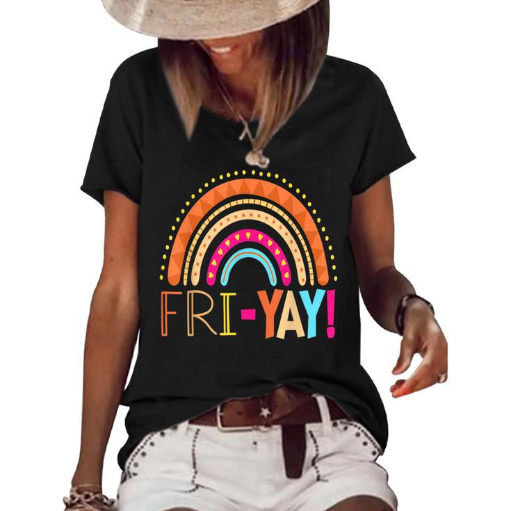 Funny Teacher T-Shirt For Women - 'Thank God It's Friday' Inspirational Graphic Tee - View #6