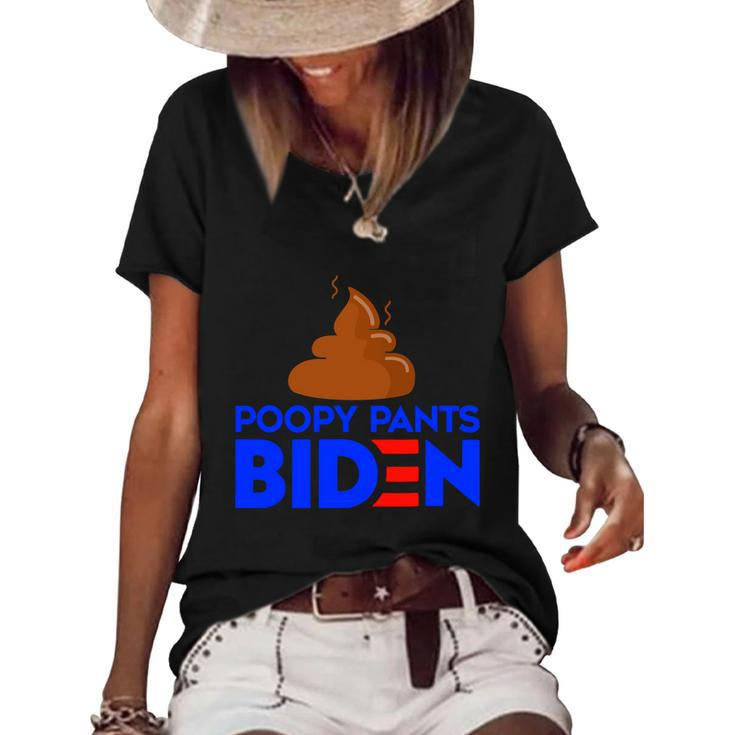 Funny Anti Biden Fjb Bareshelves Republican Biden Afghanistan Women's Short Sleeve Loose T-shirt