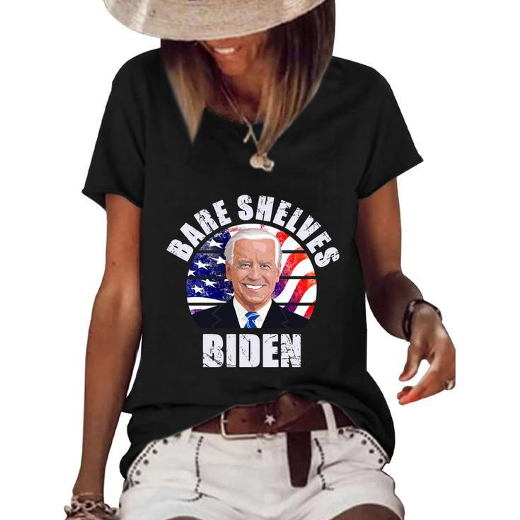Funny Anti Biden Fjb Biden Funny Biden F Joe Biden Poopypants Women's Short Sleeve Loose T-shirt