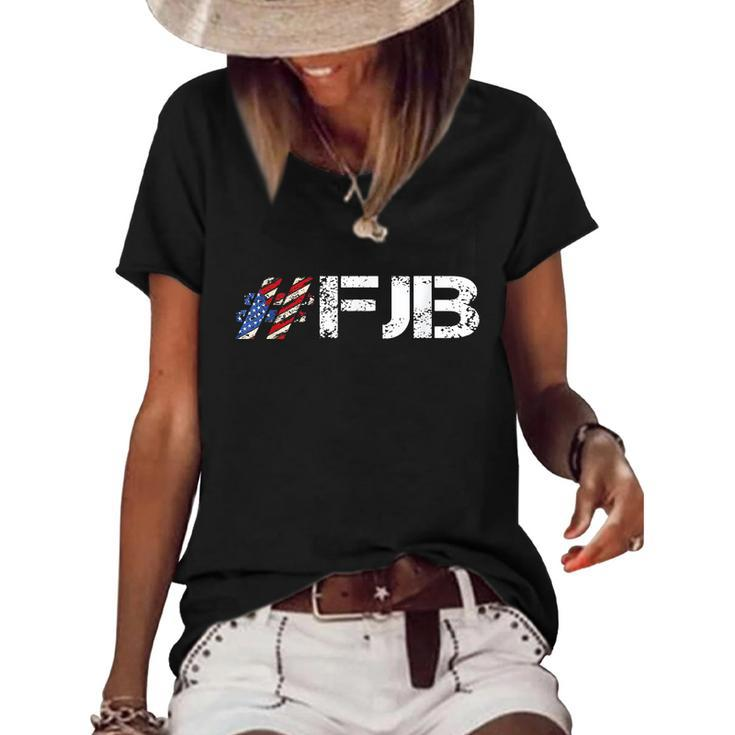 Funny Anti Biden Fjb Pro America For Joe Biden Fjb Women's Short Sleeve Loose T-shirt