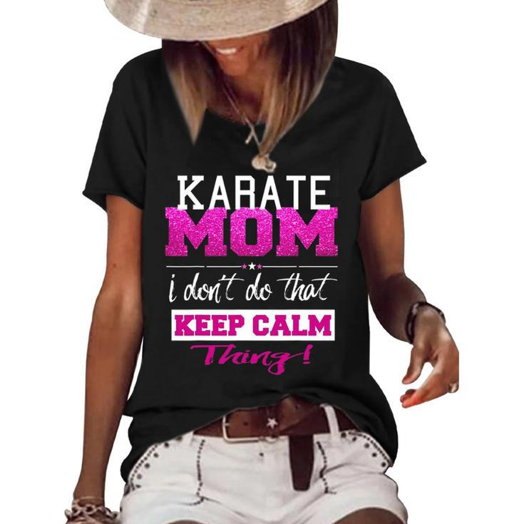 Funny Karate Mom Best Mother Women's Short Sleeve Loose T-shirt