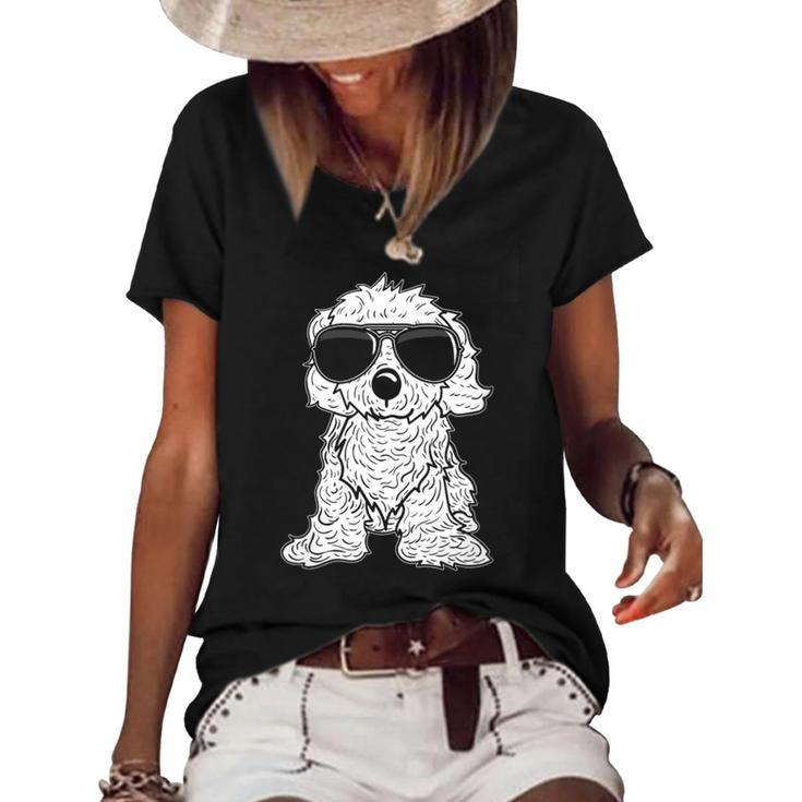 Great Gift For Christmas Very Cool Cavapoo  Women's Short Sleeve Loose T-shirt