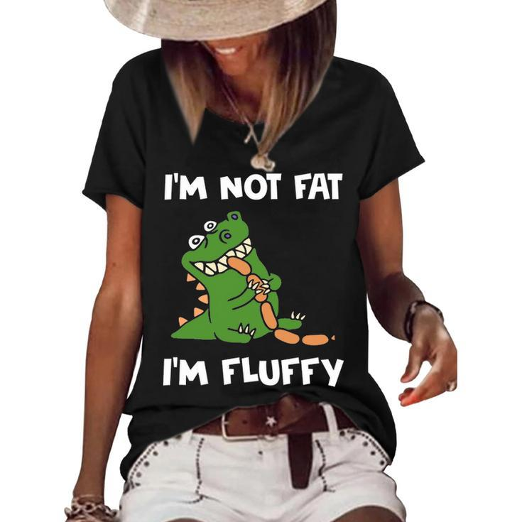 I M Not Fat I M Fluffy V2 Women's Short Sleeve Loose T-shirt