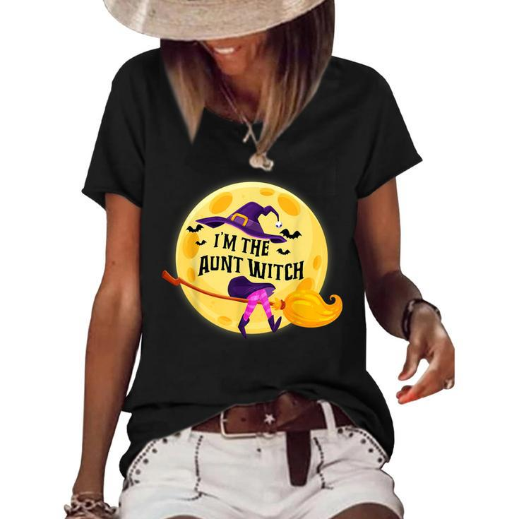 Im The Aunt Witch  Halloween Matching Group Costume  Women's Short Sleeve Loose T-shirt