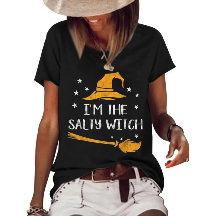 Im The Salty Witch Halloween Gift Matching Group Costume  Women's Short Sleeve Loose T-shirt