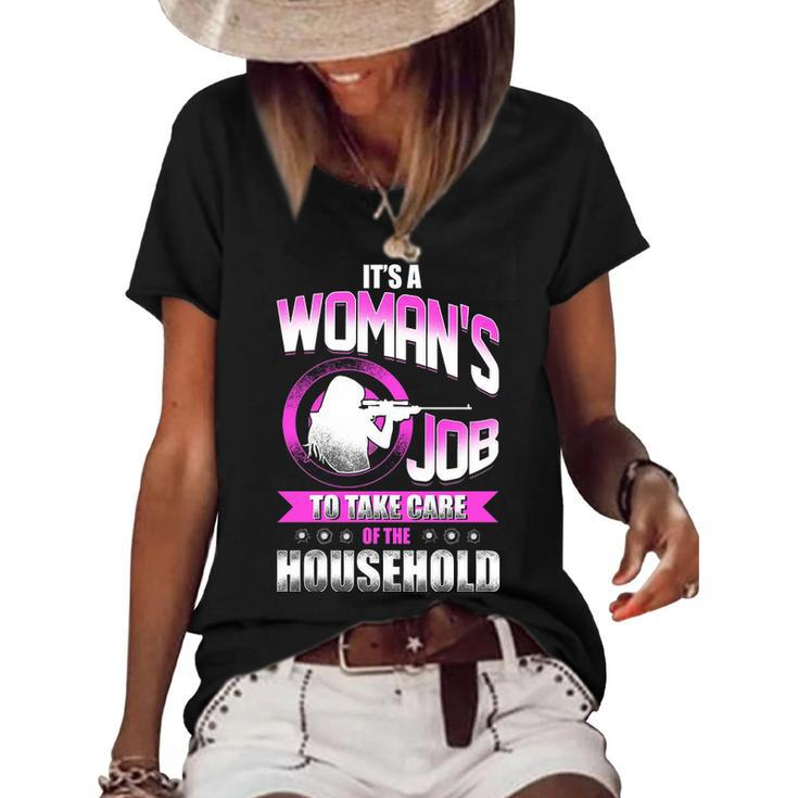 Its A Womans Job Women's Short Sleeve Loose T-shirt