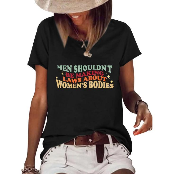 Mind Your Own Uterus V10 Women's Short Sleeve Loose T-shirt