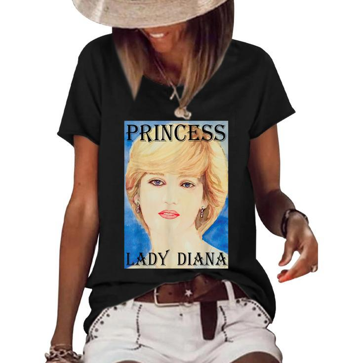 Princess Lady Diana Of Wales  Women's Short Sleeve Loose T-shirt