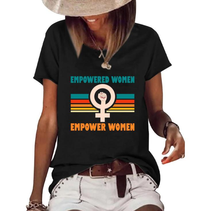 Pro Choice Empowered Women Empower Women Women's Short Sleeve Loose T-shirt