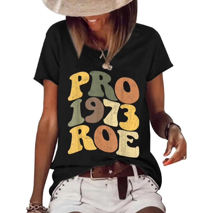 Pro Roe 1973  V8 Women's Short Sleeve Loose T-shirt