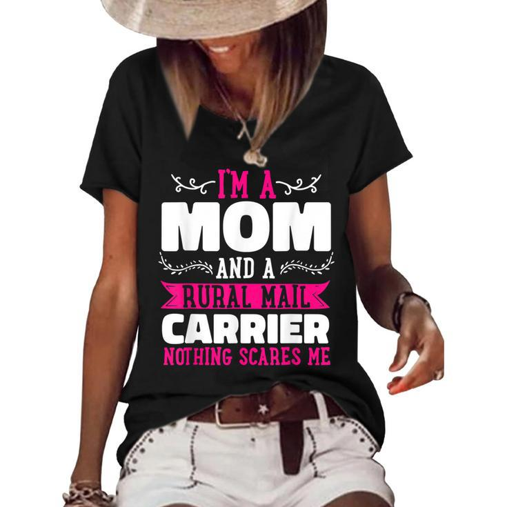 Rural Carriers Mom Mail Postal Worker Postman Mothers Day  Women's Short Sleeve Loose T-shirt