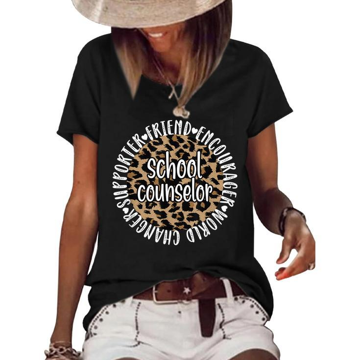 School Counselor Appreciation School Counseling  V3 Women's Short Sleeve Loose T-shirt