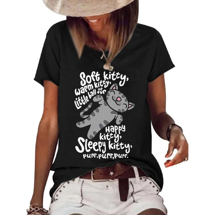 Soft Kitty Warm Kitty V3 Women's Short Sleeve Loose T-shirt
