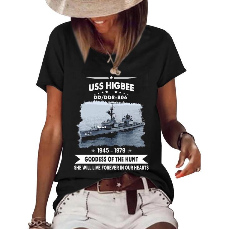 Uss Higbee Dd  Women's Short Sleeve Loose T-shirt