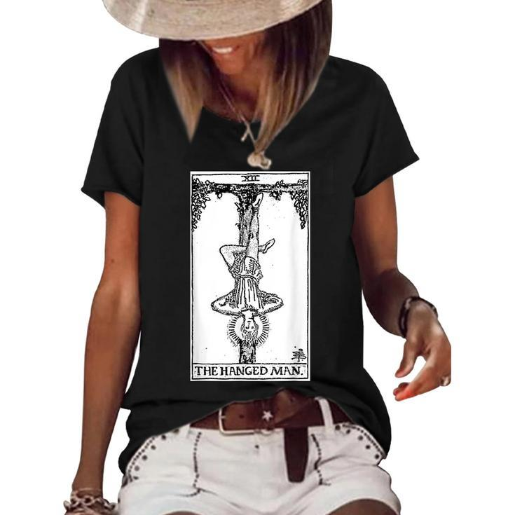 Witch-Craft Wiccan Card Witchy Gothic Scary Halloween Gifts  Women's Short Sleeve Loose T-shirt