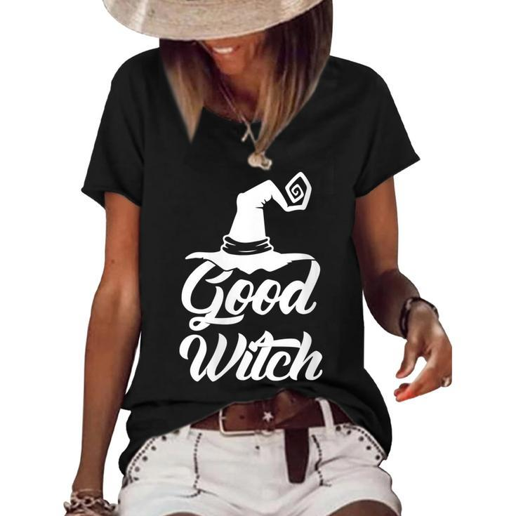 Womens Good Witch Funny Halloween Gift For Friend  Women's Short Sleeve Loose T-shirt