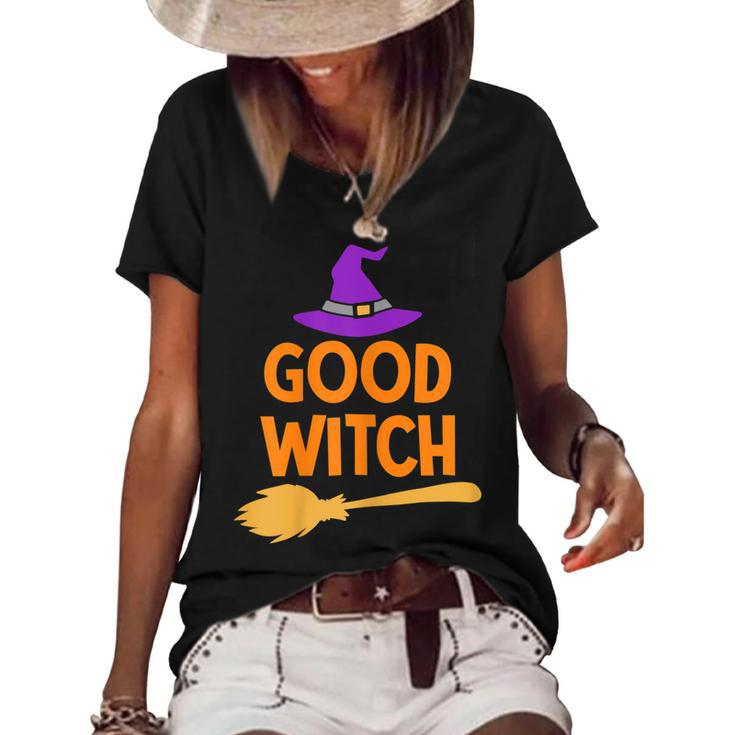 Womens Good Witch Women Halloween  Funny Witch Halloween  Women's Short Sleeve Loose T-shirt