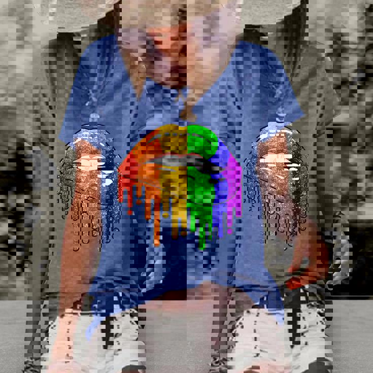 rainbow lips tshirt