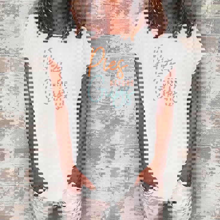 Thanksgiving Pies Before Guys Women's Loosen T-shirt