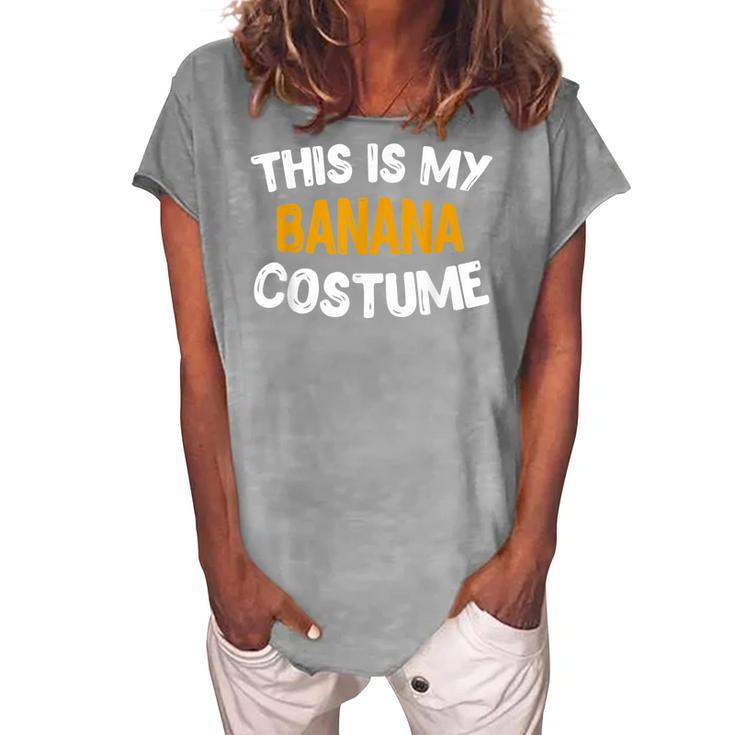 This Is My Banana Diy Halloween Night Party Costume Women's Loosen T-shirt