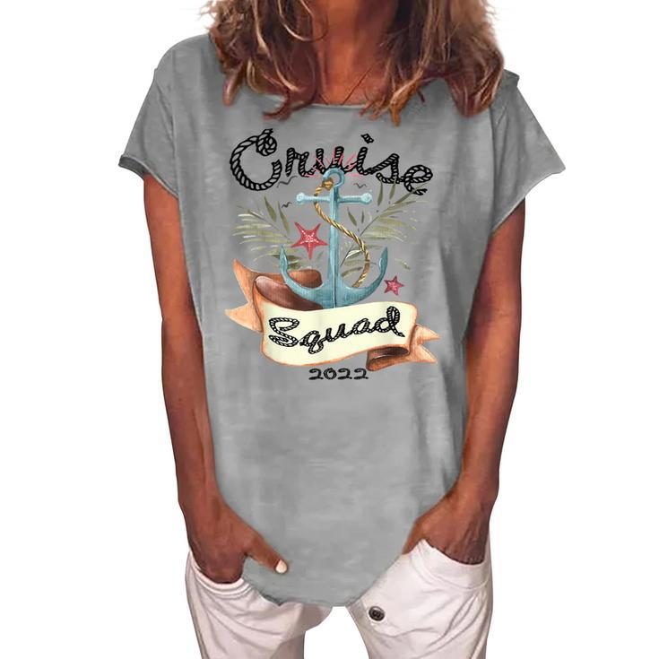 Cruise Squad 2022 Family Cruise Trip Vacation Holiday Women's Loosen T-shirt